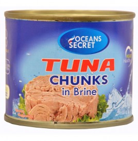Oceans Secret Tuna Chunks In Brine   Tin  210 grams
